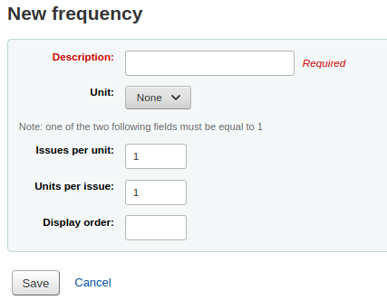 New frequency form